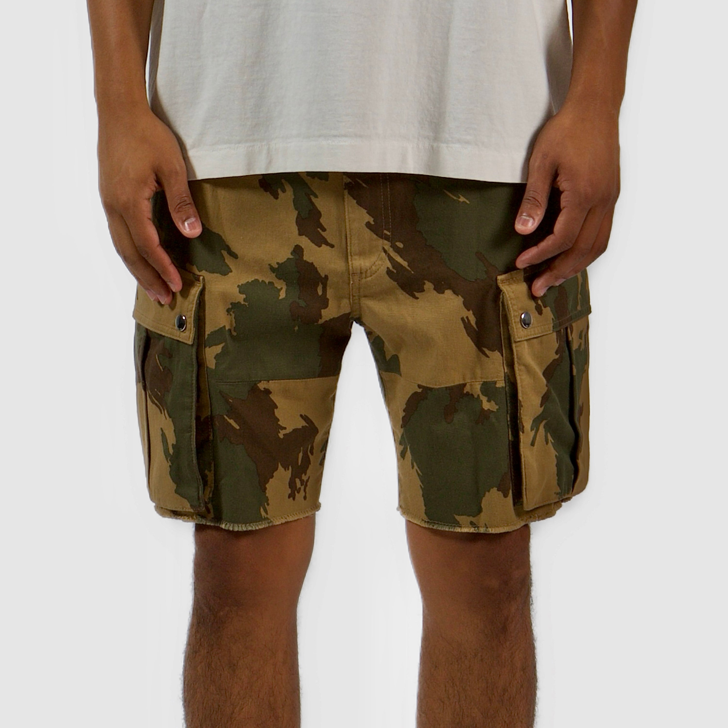 Celine Cargo Shorts - Camo