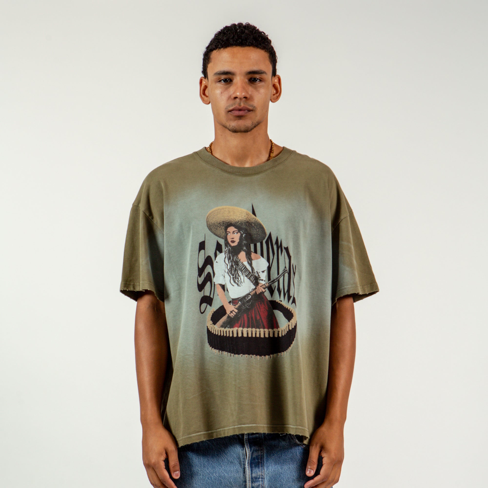 Ghetto Friends Tierra Y Libertad T-Shirt - Green