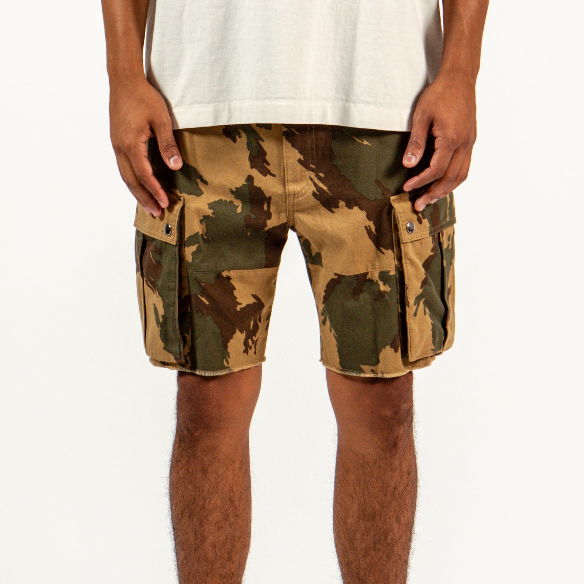 Celine Cargo Shorts - Camo