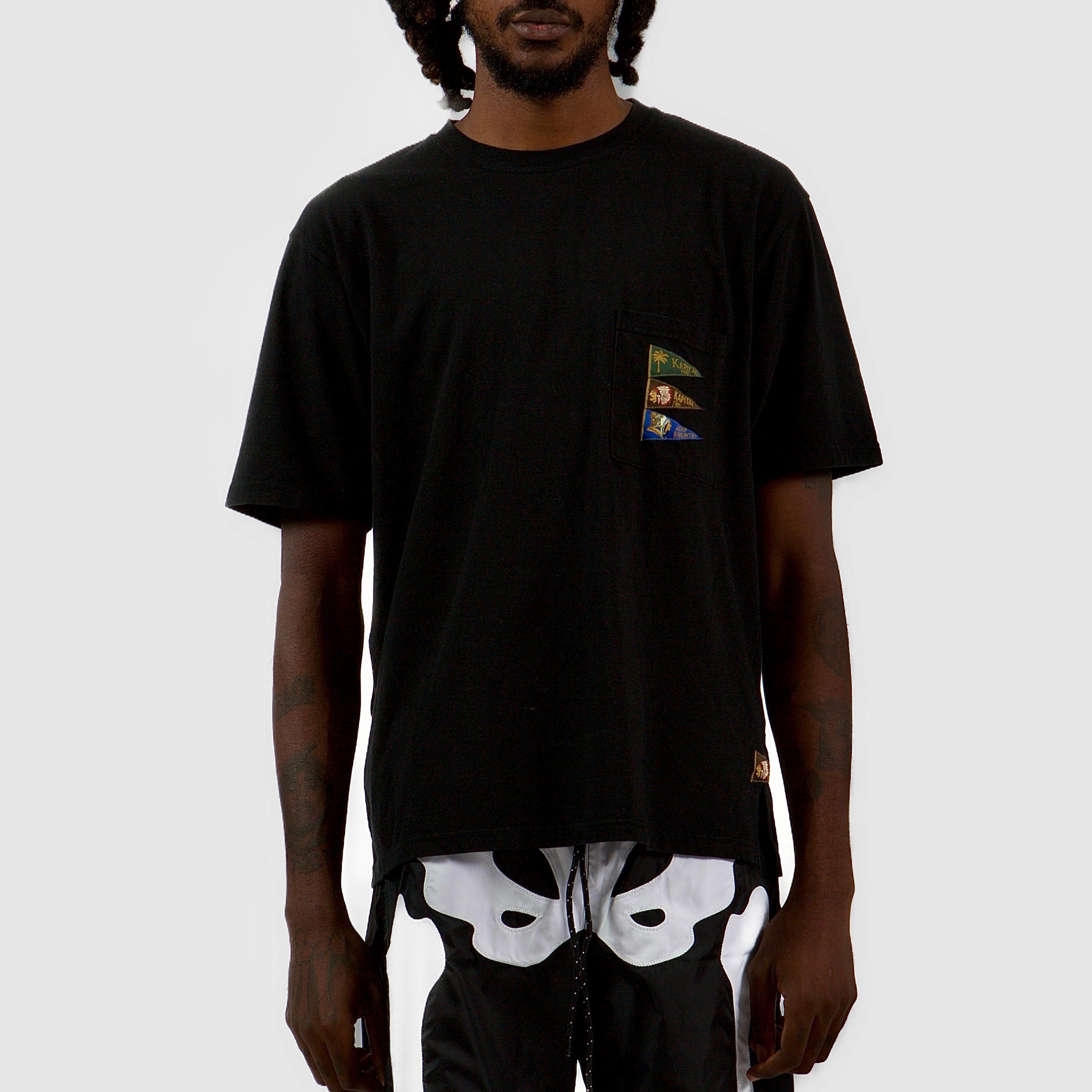 Kapital Pennant T-Shirt - Black