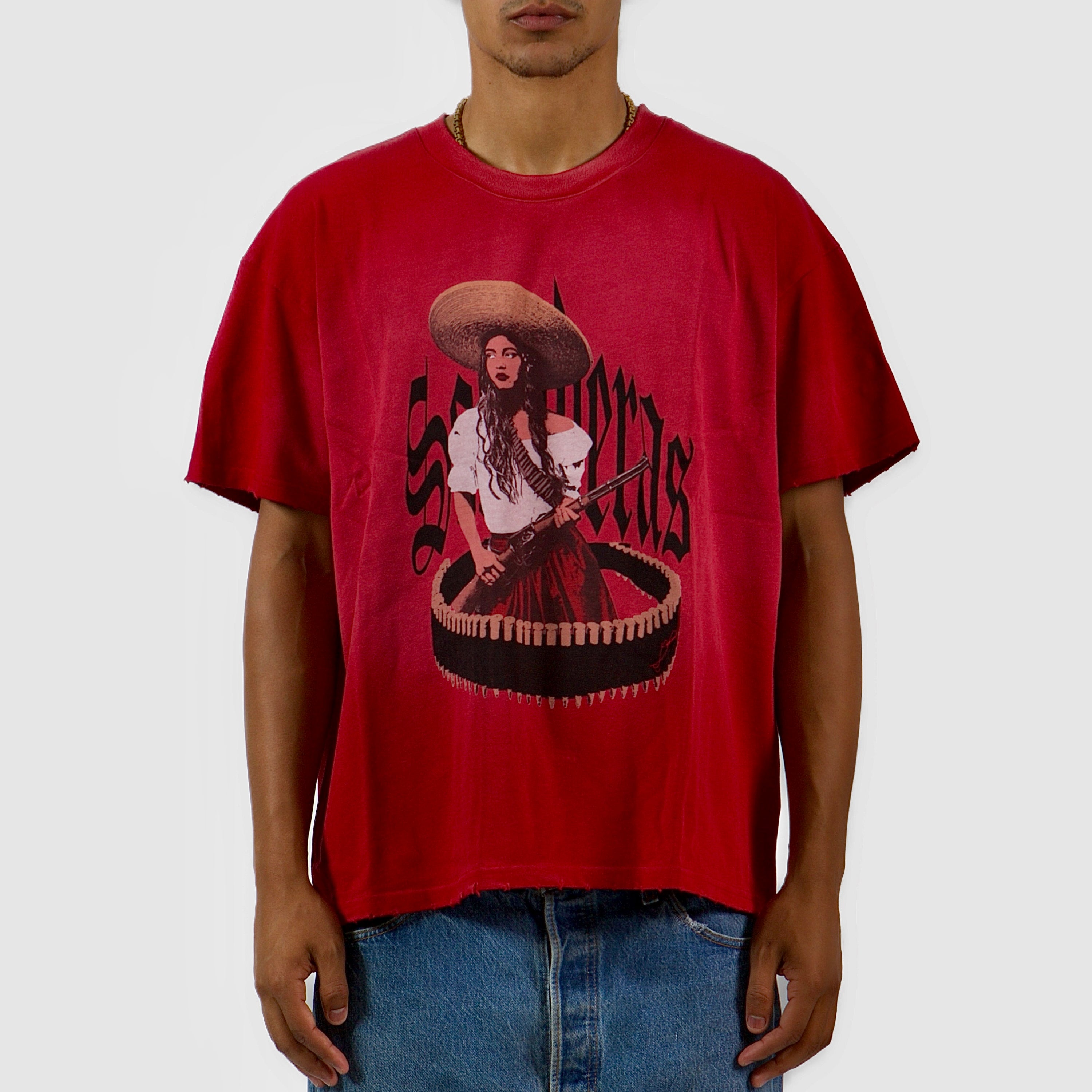 Ghetto Friends Tierra Y Libertad T-Shirt - Red