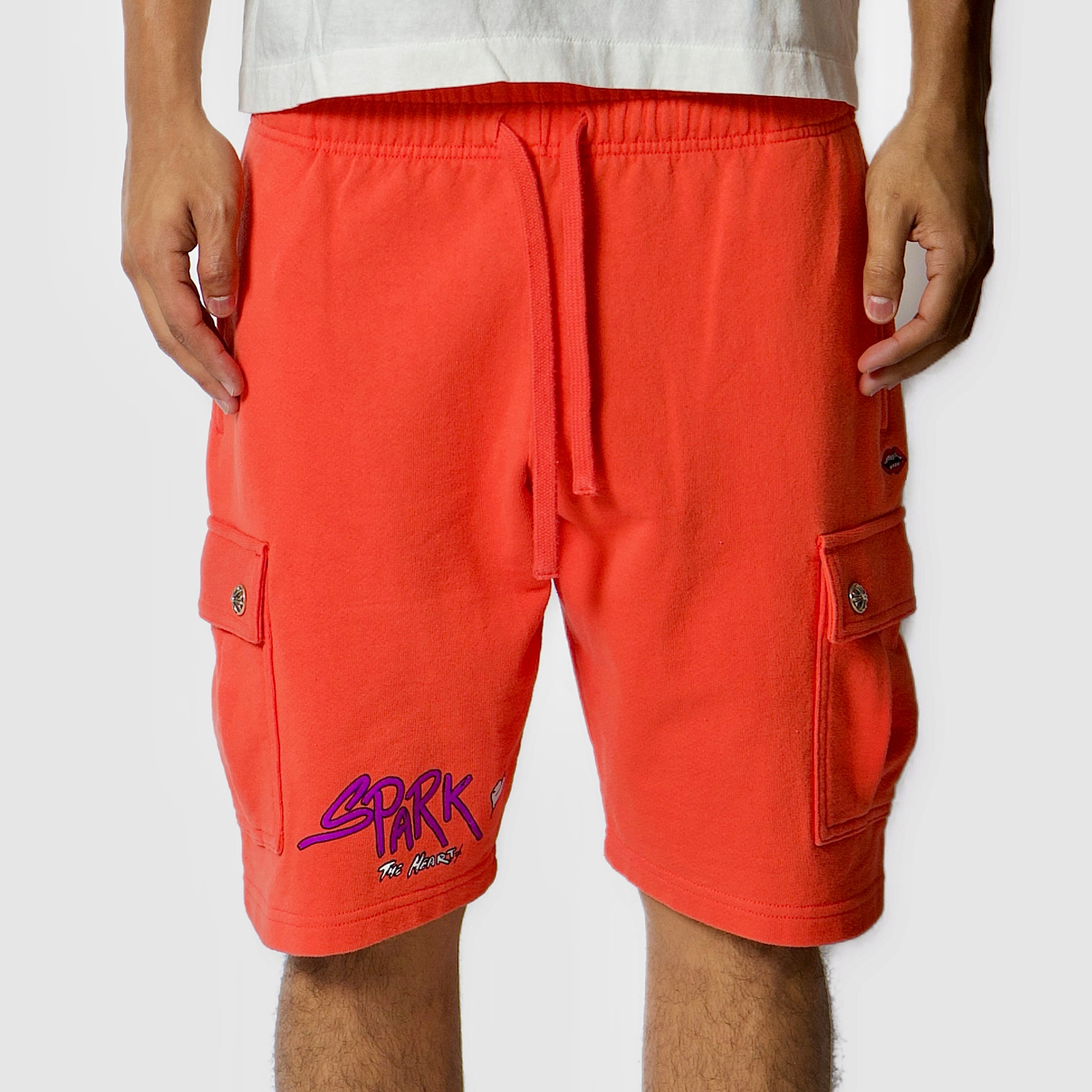 Chrome Hearts Matty Boy Spark Shorts - Orange