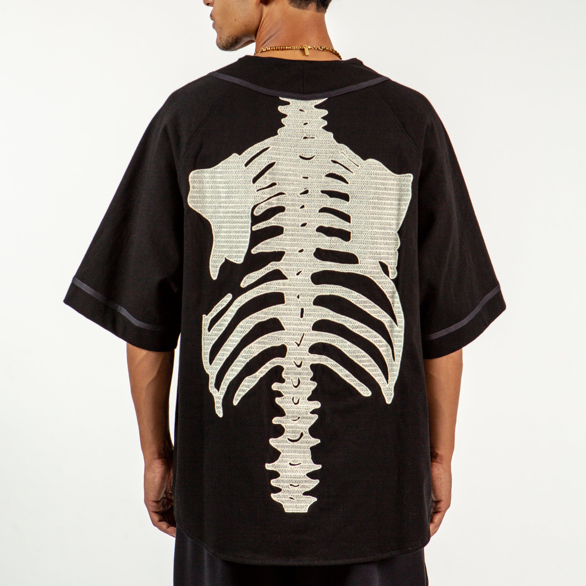 Kapital Bone Baseball Jersey - Black