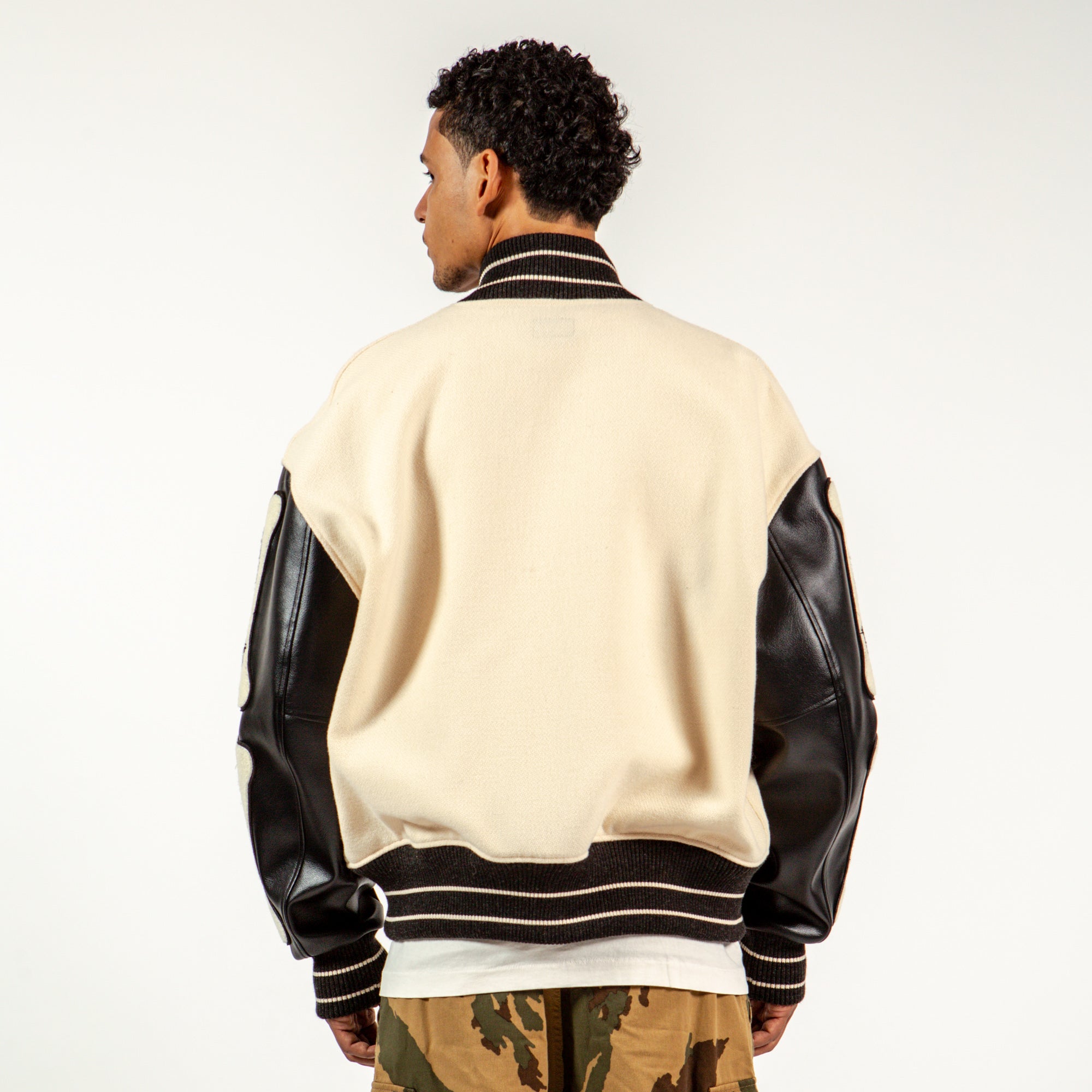 Kapital I-Five Varsity Jacket - Beige