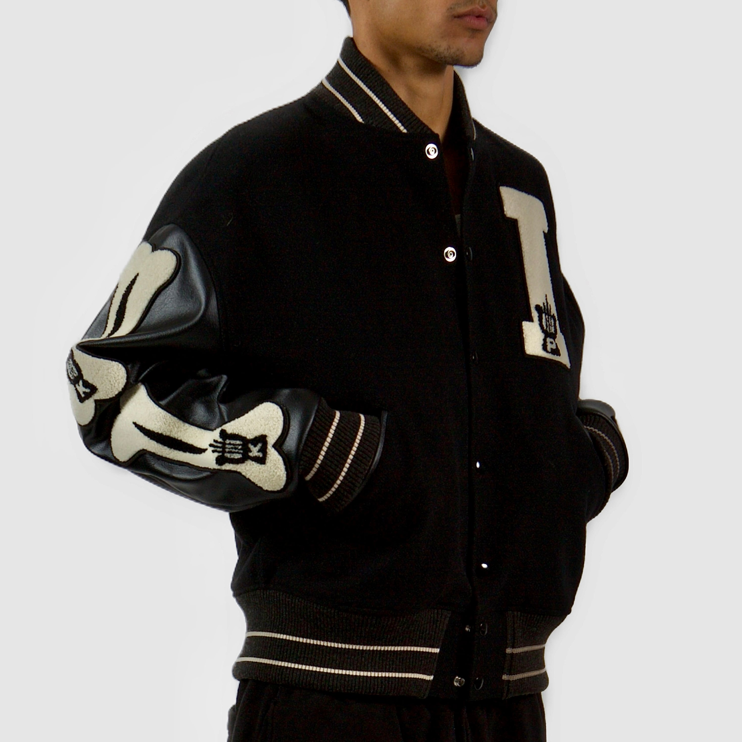 Kapital I-Five Varsity Jacket - Black