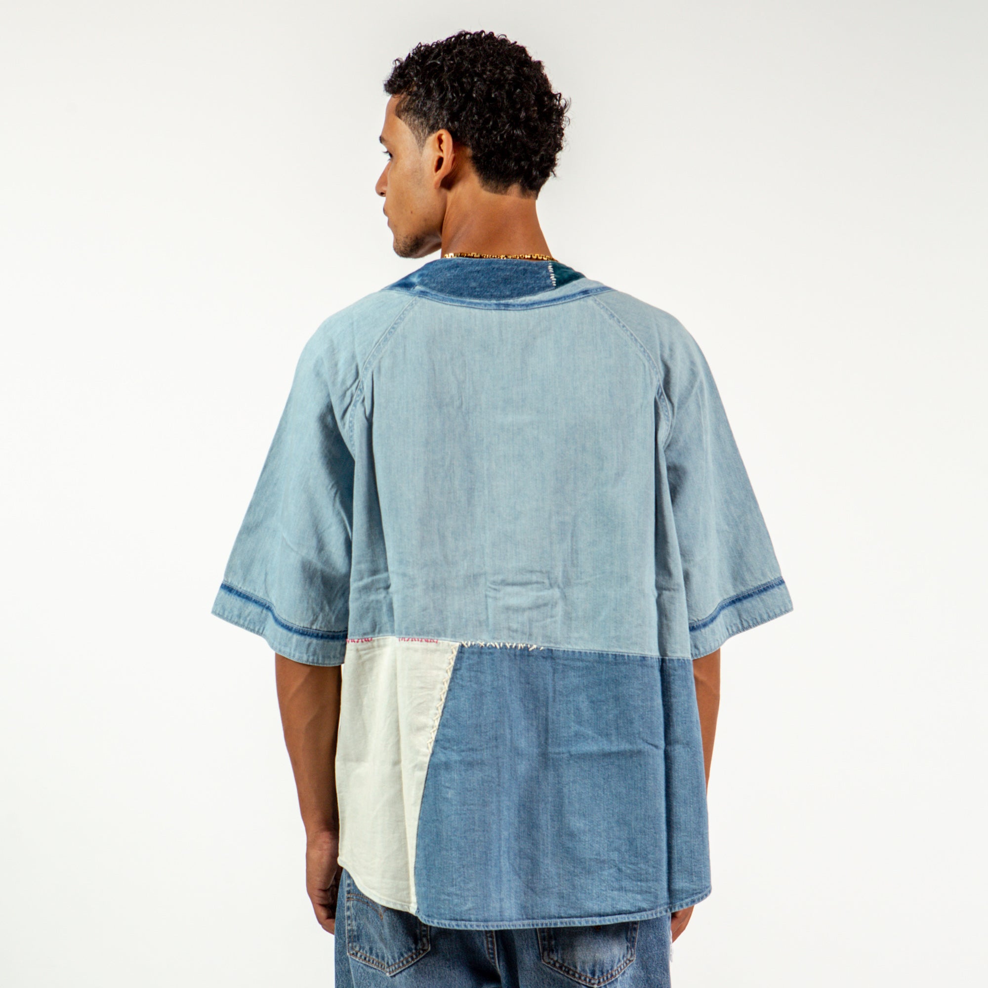 Kapital Bone Jersey Baseball - Denim