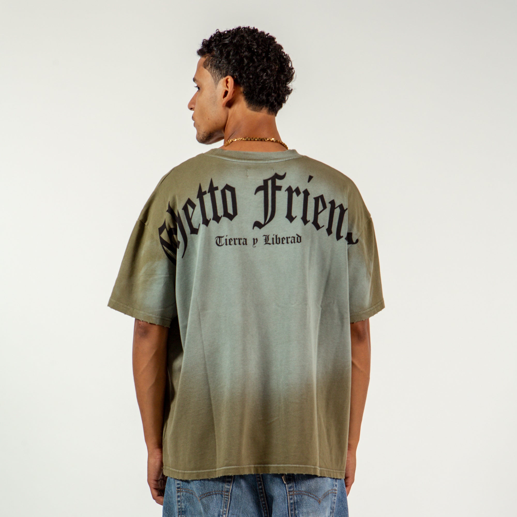 Ghetto Friends Tierra Y Libertad T-Shirt - Green