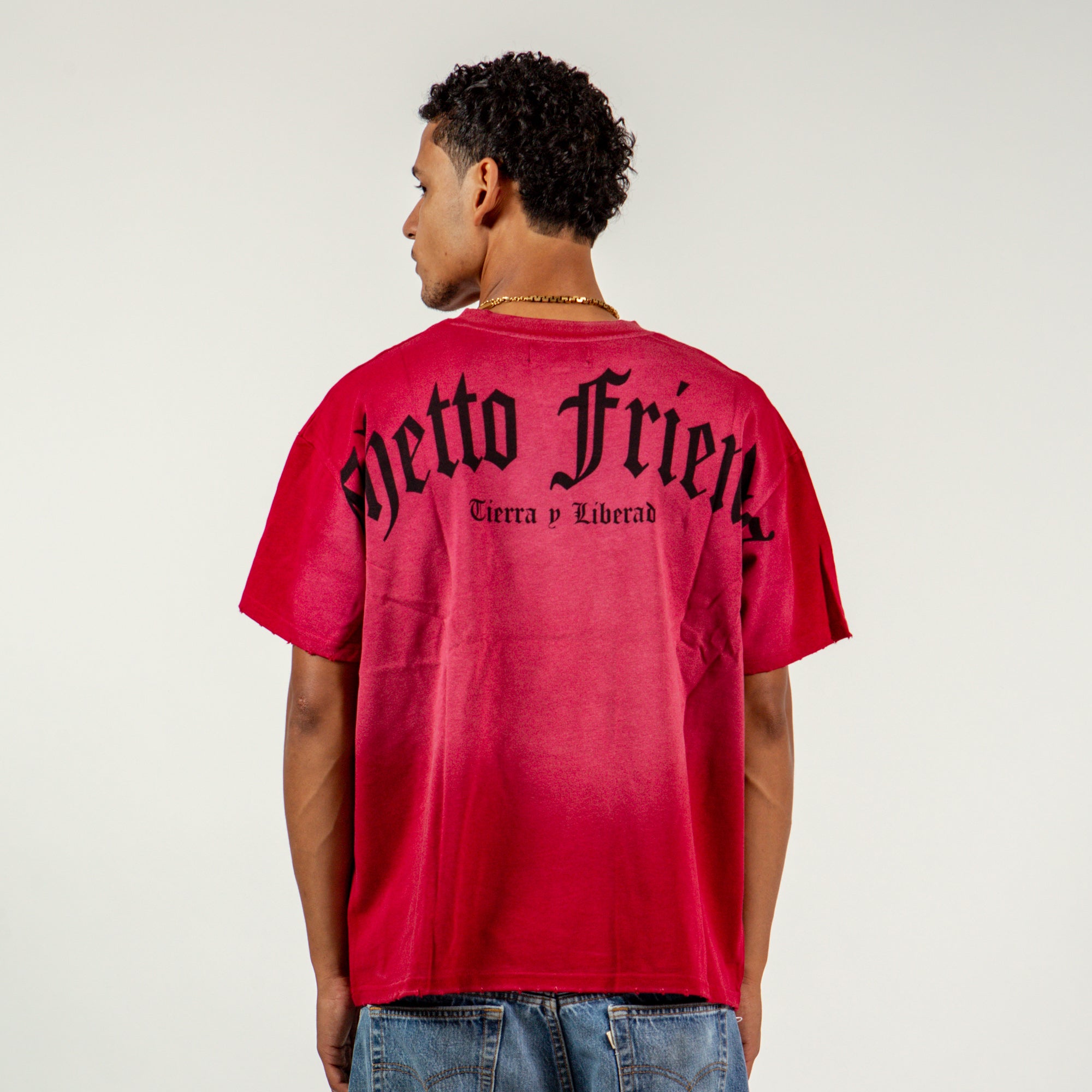 Ghetto Friends Tierra Y Libertad T-Shirt - Red