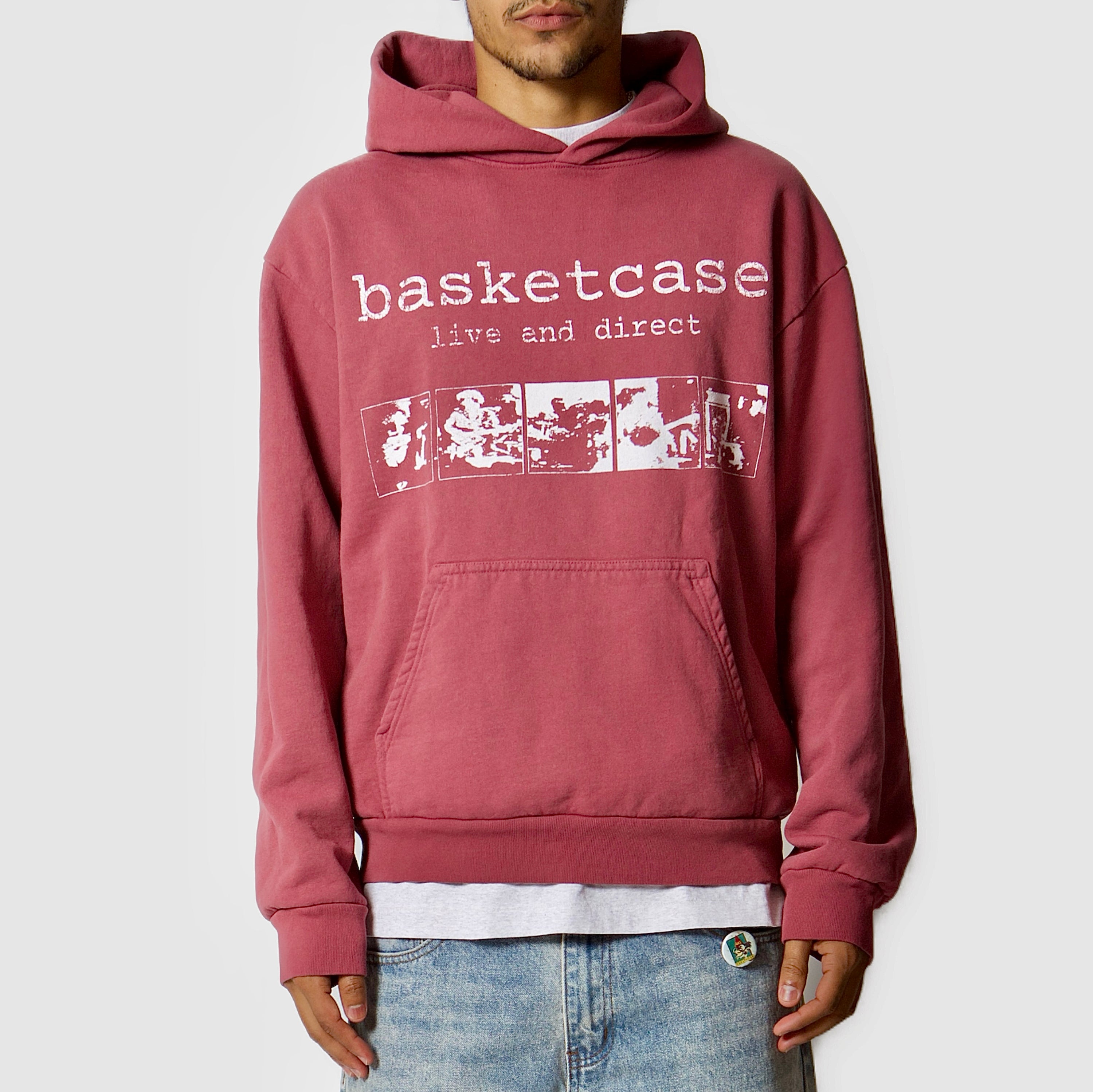 Basketcase Live & Direct Hoodie - Burgundy